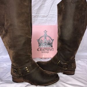 Crown Vintage Wide Calf Tall Womens Boots